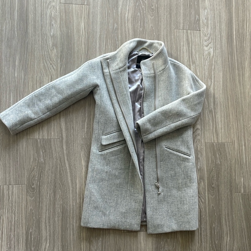 JCREW Italian Stadium Cloth Jacket- gray size 0